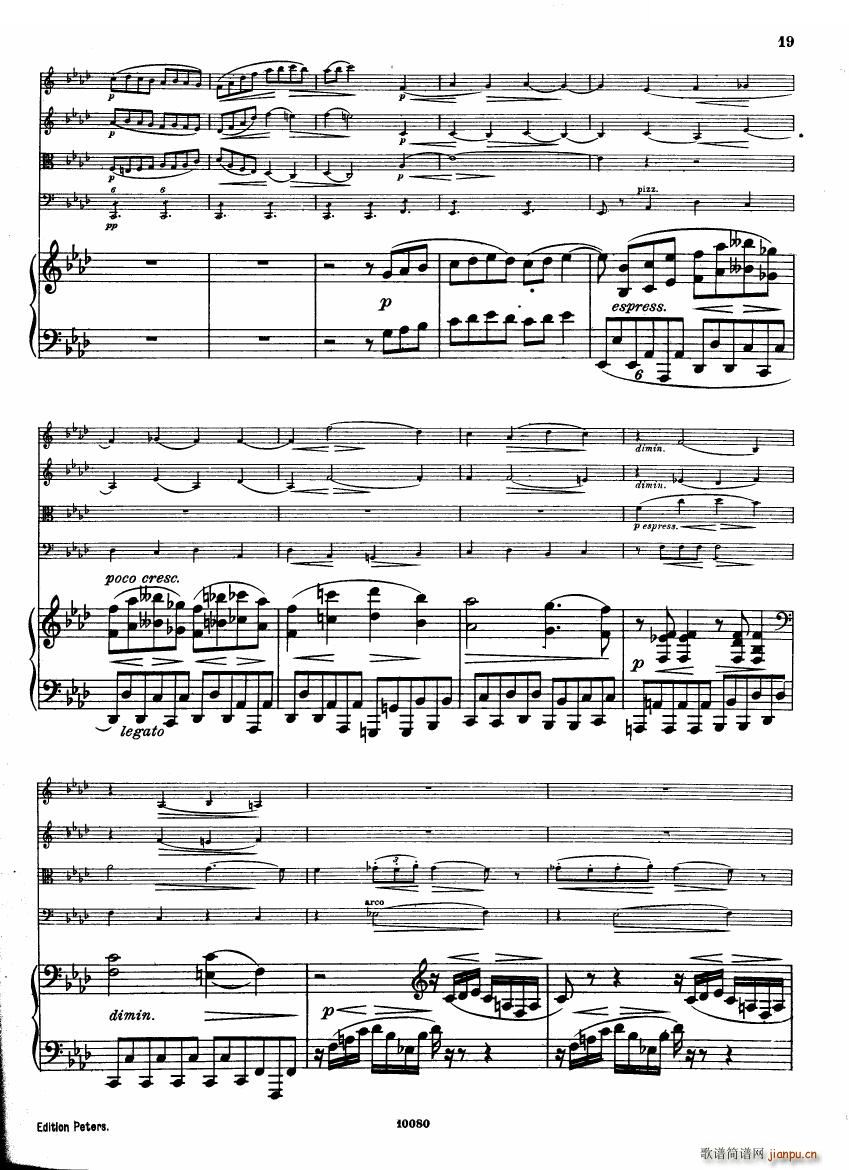 Brahms op 34 Piano Quintet f minor score 一(钢琴谱)17