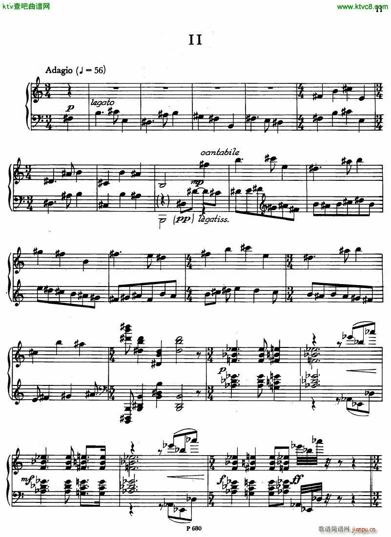 Fiser piano sonata no 3(钢琴谱)14