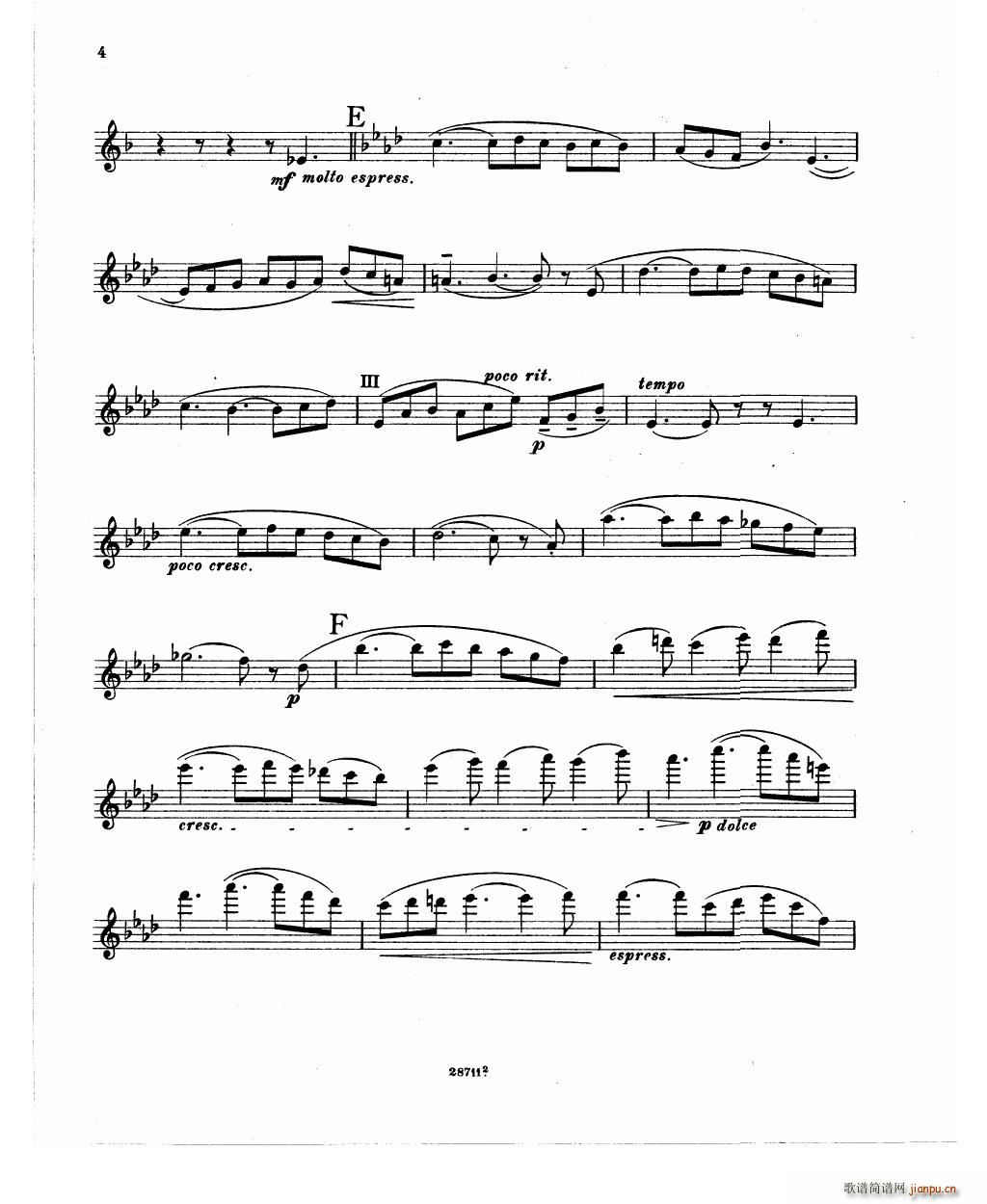 Bowen Barcarolle for violin and piano(钢琴谱)20