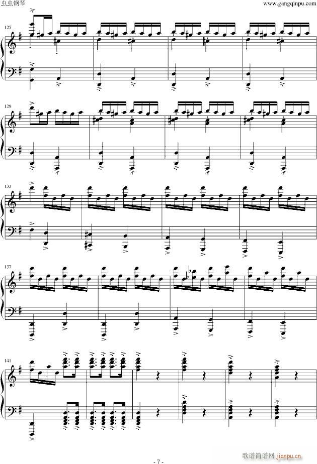 康康舞曲 The can can(钢琴谱)7