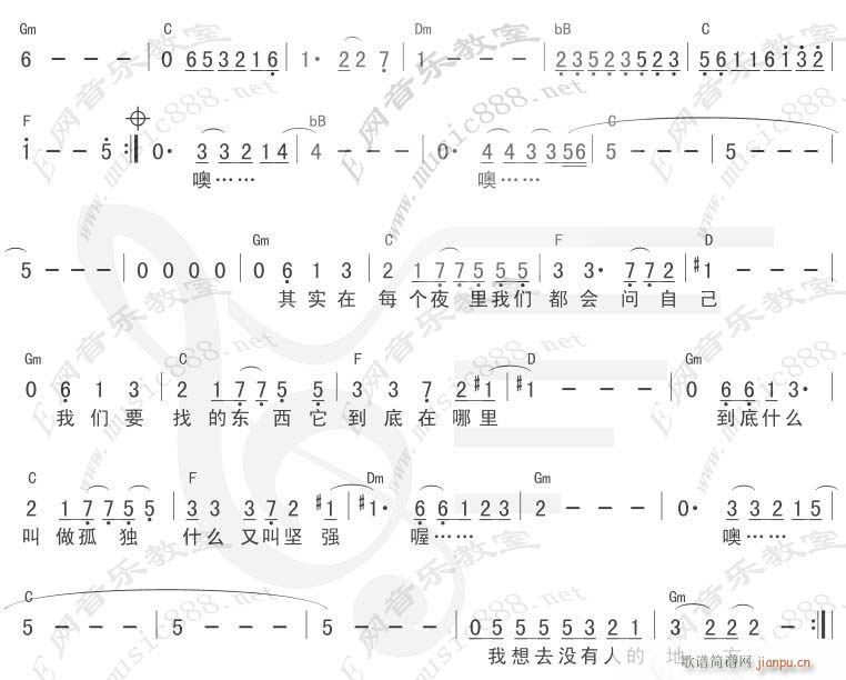 没有人的地方(吉他谱)3