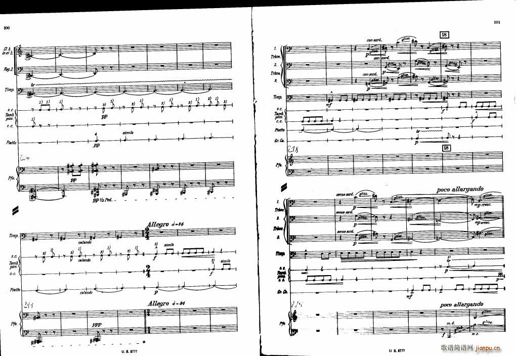 Bartok SZ 83 Piano Concerto No1 Full Score 二(钢琴谱)10