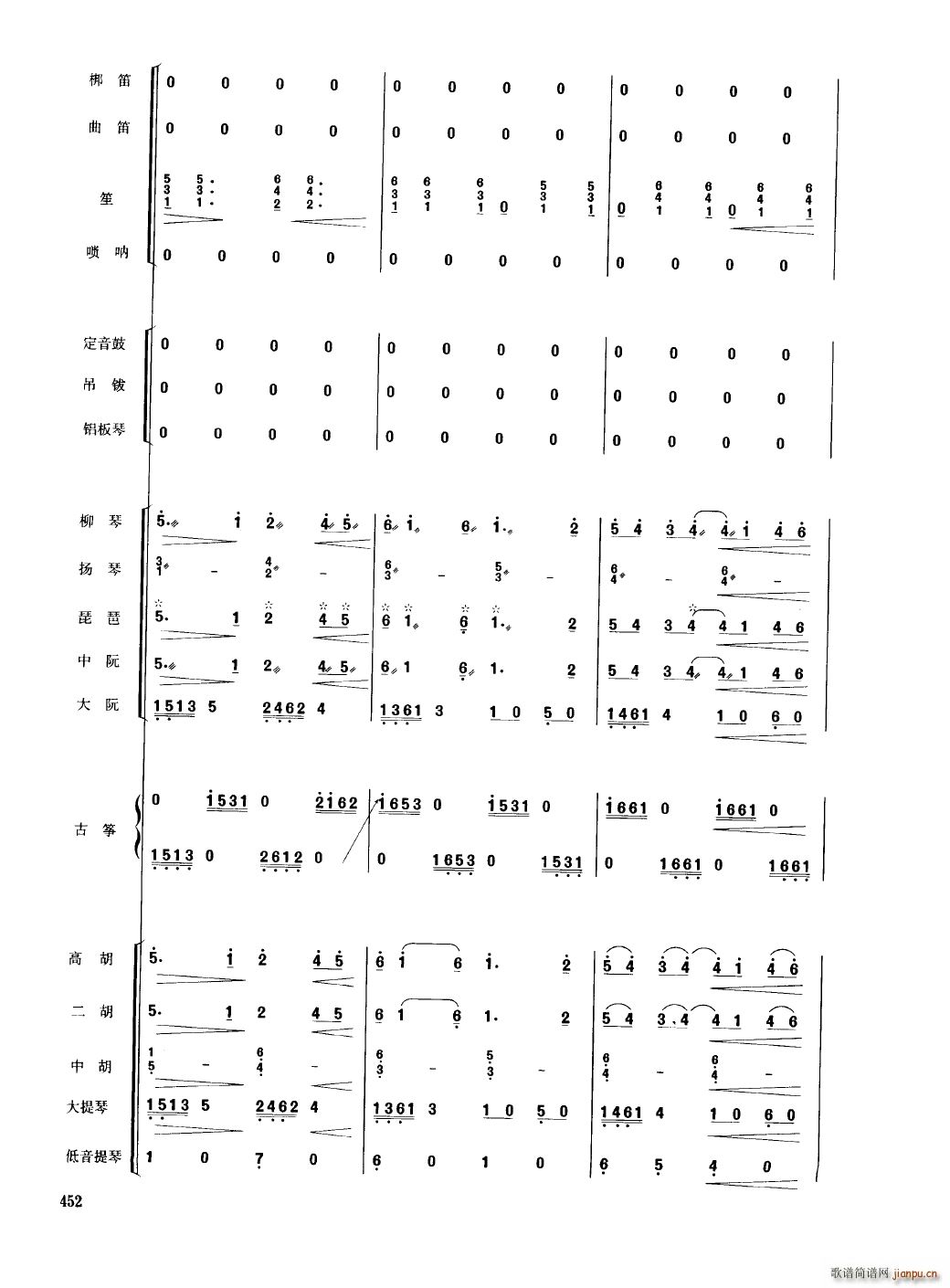 香江情 民乐合奏(总谱)5