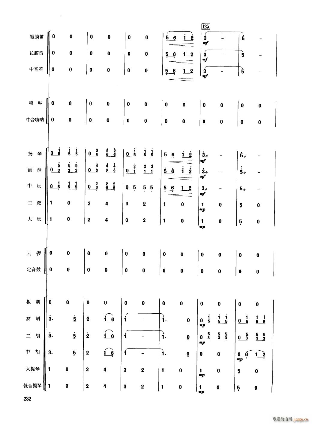 中国民族器乐合奏曲集 201 250(总谱)35