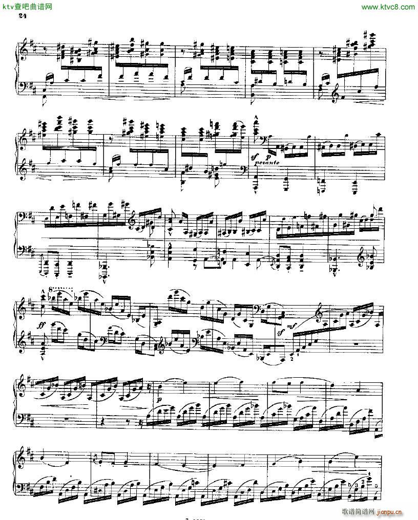 Balakirev Piano Sonata In B Flat Minor(钢琴谱)23