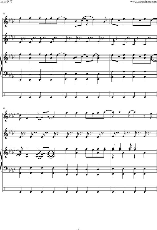 viva la vida(钢琴谱)7