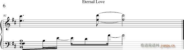 Eternal Love(钢琴谱)6