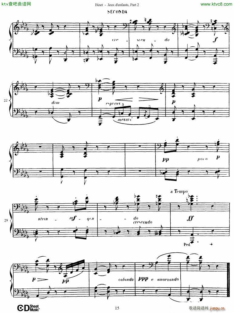 Bizet Jeaux d Enfants Part II(钢琴谱)16