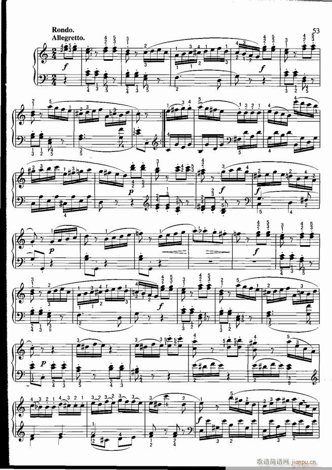 钢琴 不可不弹的世界钢琴名曲100首 五(钢琴谱)54