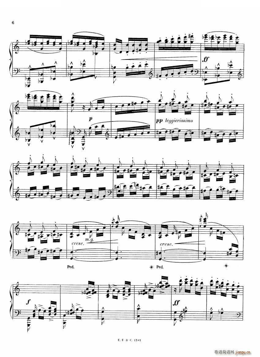 Chaminade 6 Etudes Op35 一 6 Etudes Op35 一(十字及以上)6