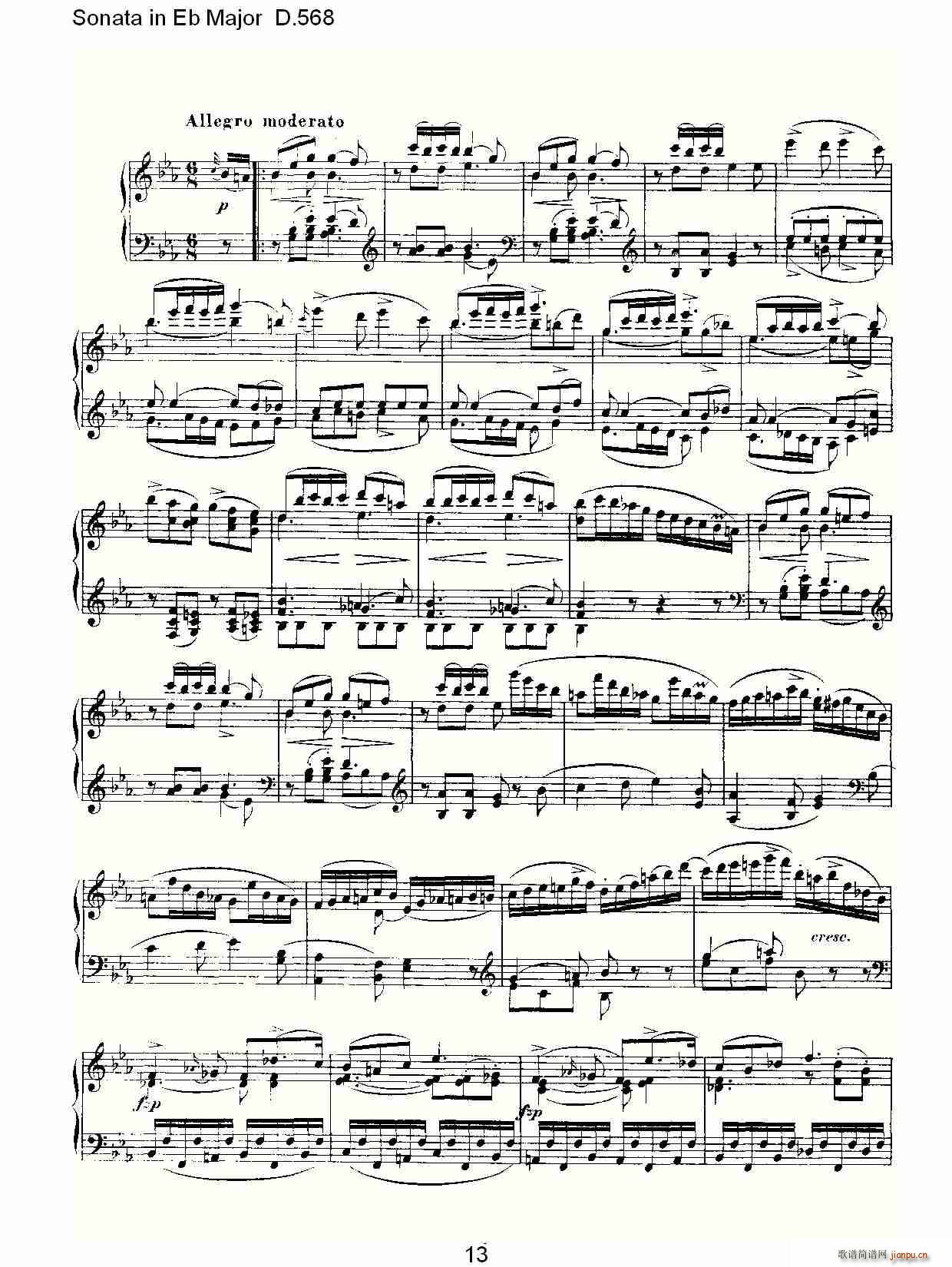 Sonata in Eb Major D.568(十字及以上)13