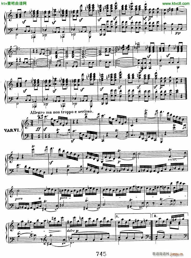 Beethoven op 120 Diabelli Variations(钢琴谱)5