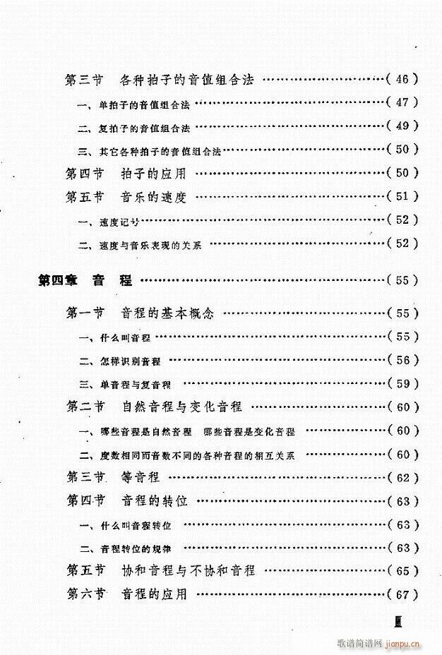 乐理知识 目录 1 60(十字及以上)3