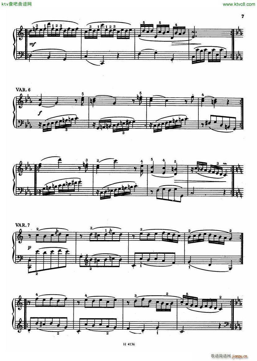 Czech piano variations from 18th century(钢琴谱)5