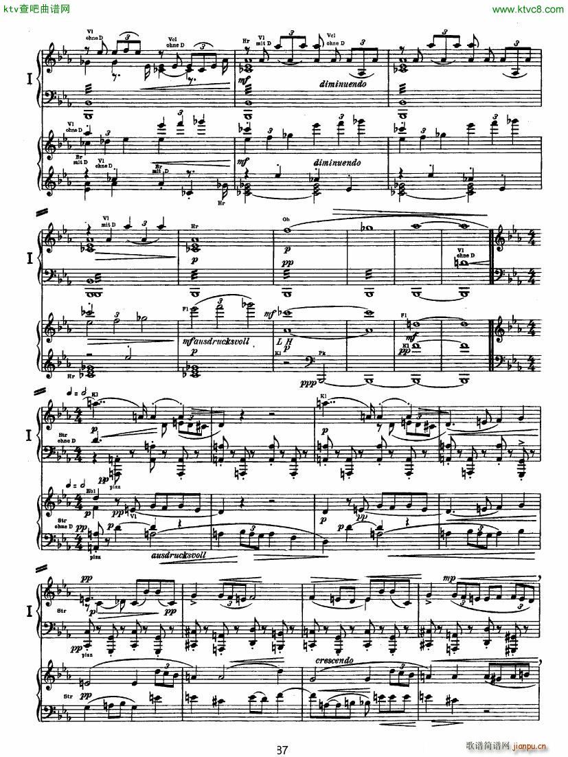 Bruckner Symphony No 4 4 hands arr 二(钢琴谱)36