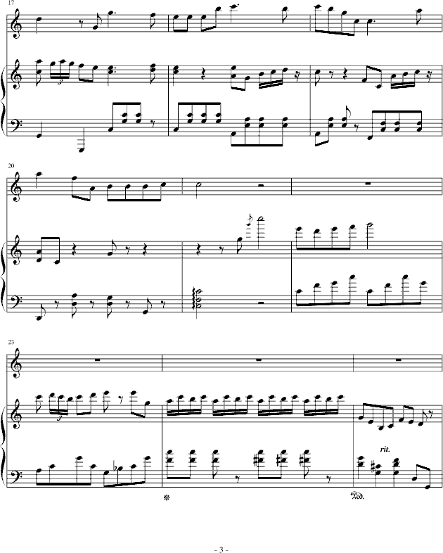 黑白配(钢琴谱)3