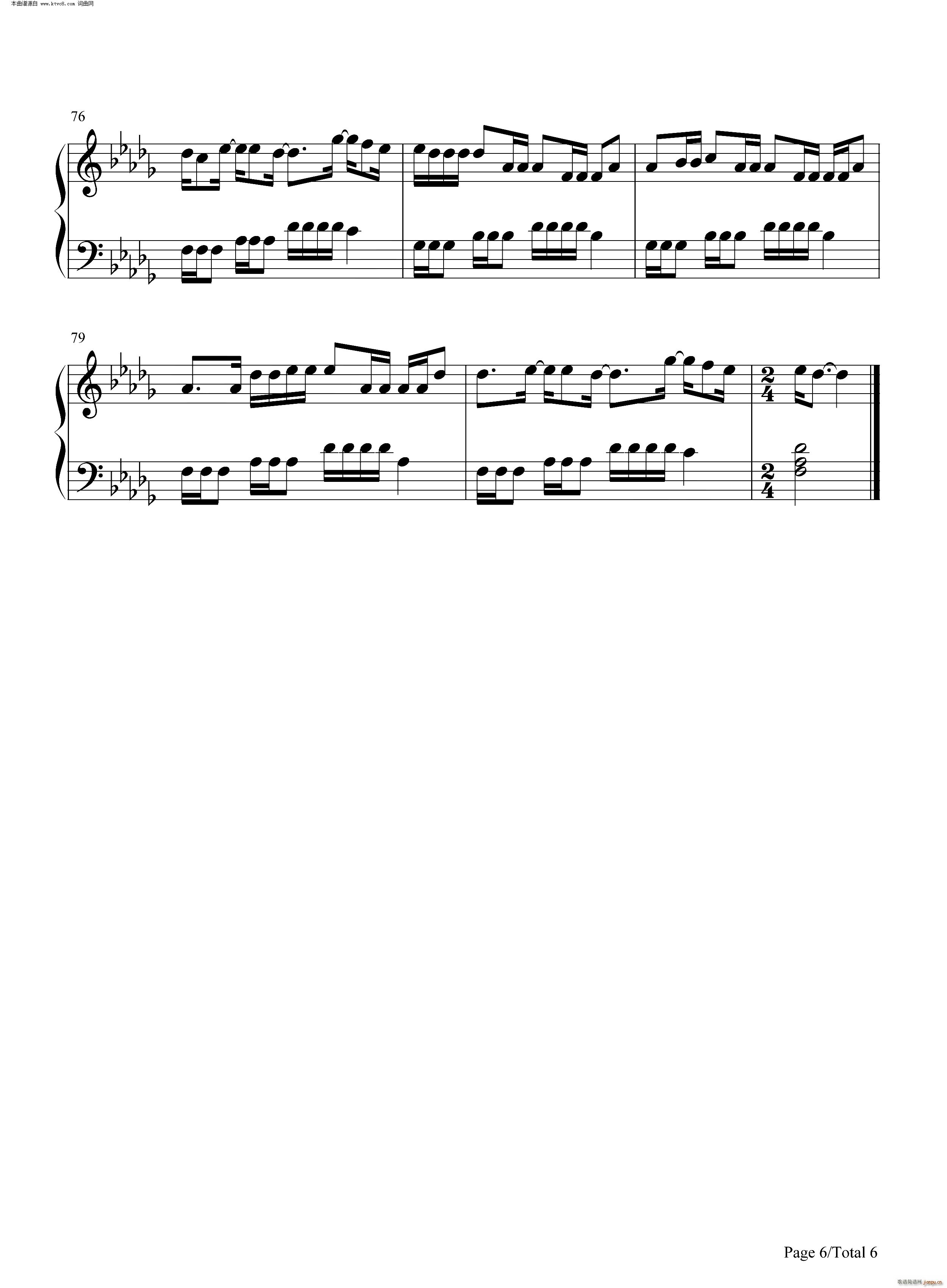 Nobodys Love(钢琴谱)6