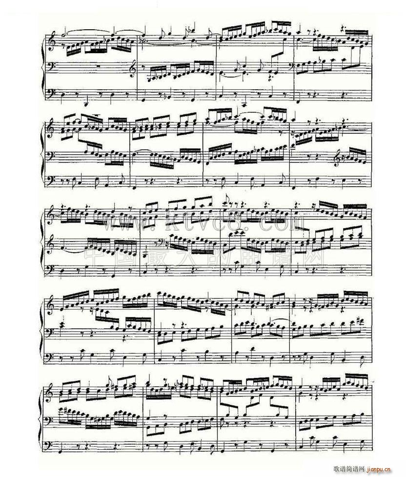 Prelude and Fugue in C Major BWV 547 管风琴谱(十字及以上)3