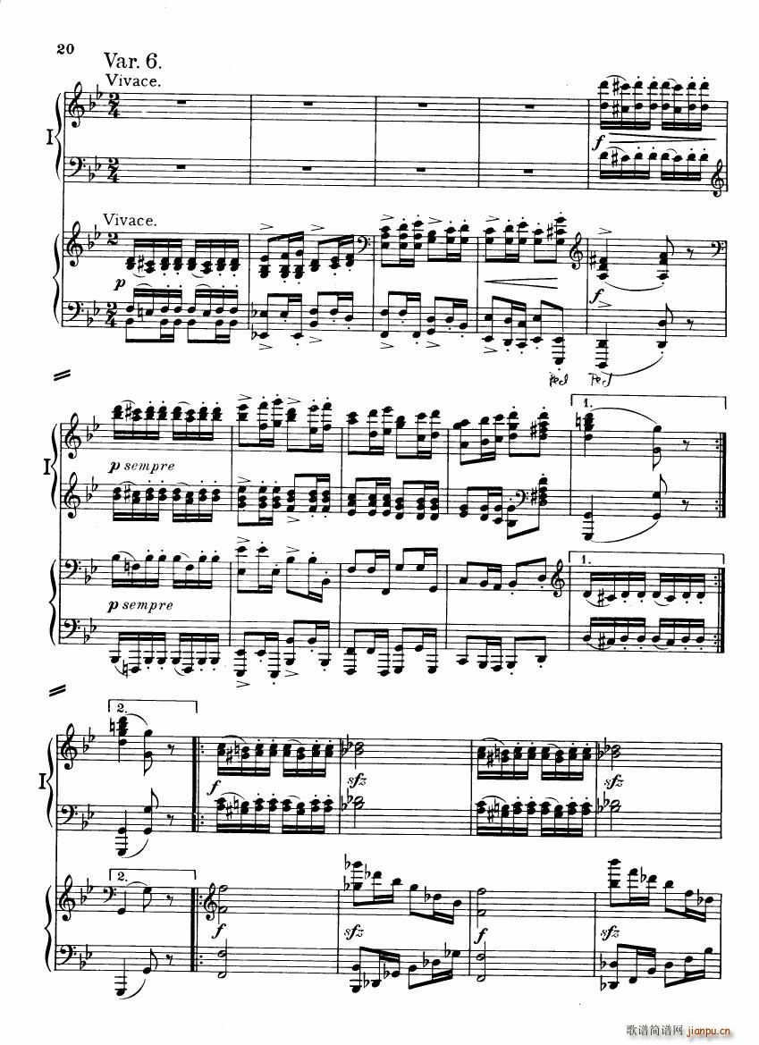 Brahms Variations on a theme by Haydn(钢琴谱)19