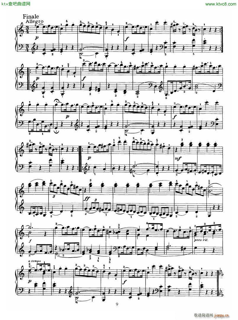 Haydn Piano Sonata No 35 In C(钢琴谱)9