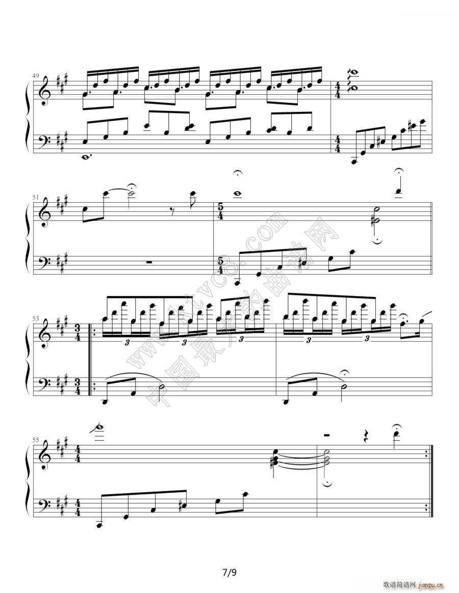 Until the Last Moment 坚持到底(钢琴谱)7