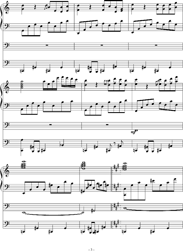 故乡月(钢琴谱)3