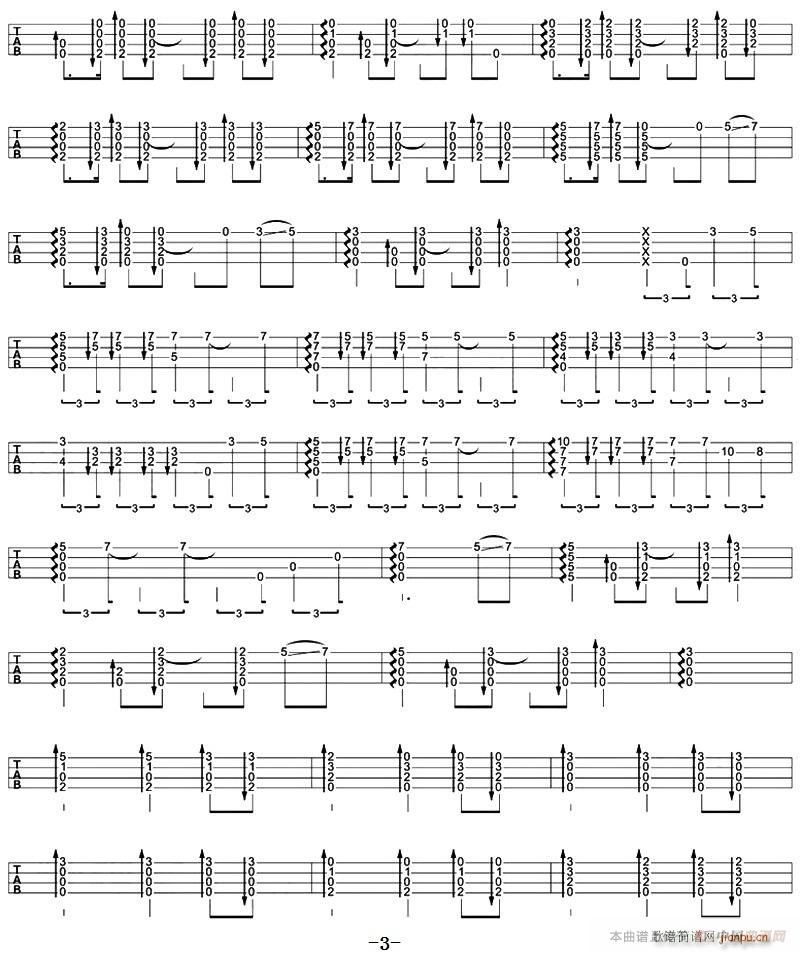 Secret base 尤克里里指弹谱(吉他谱)3