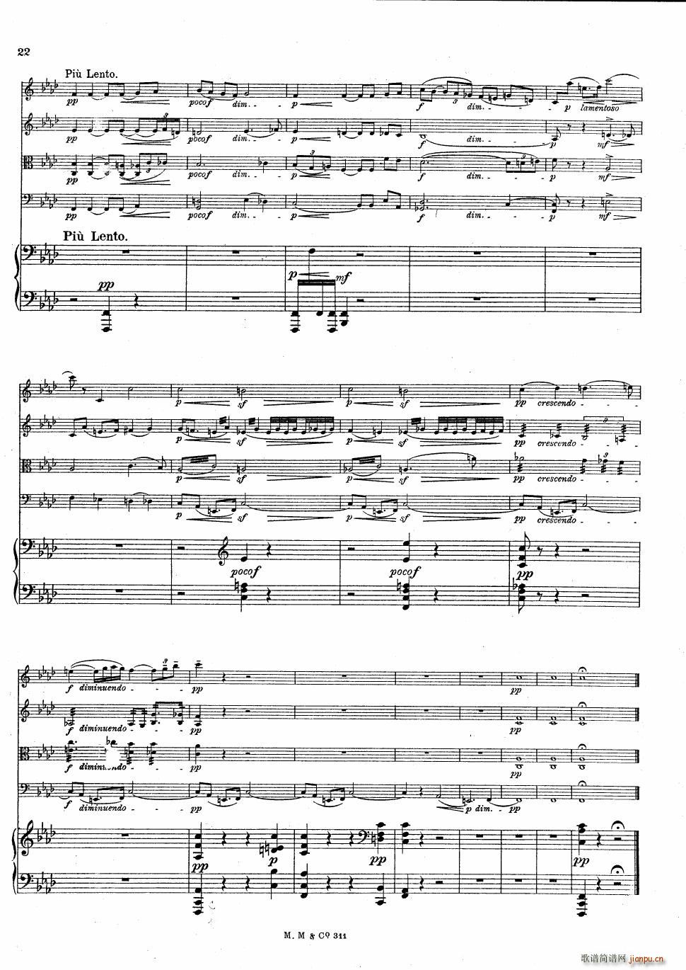 Bax Quintet for Harp and Strings(钢琴谱)22