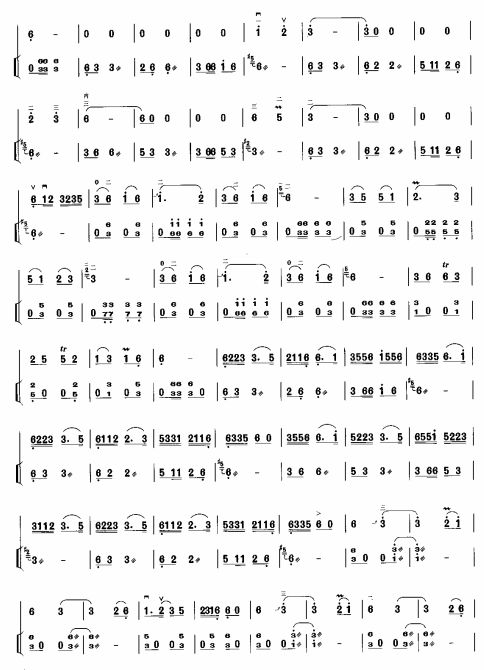 仲夏夜曲(二胡谱)3