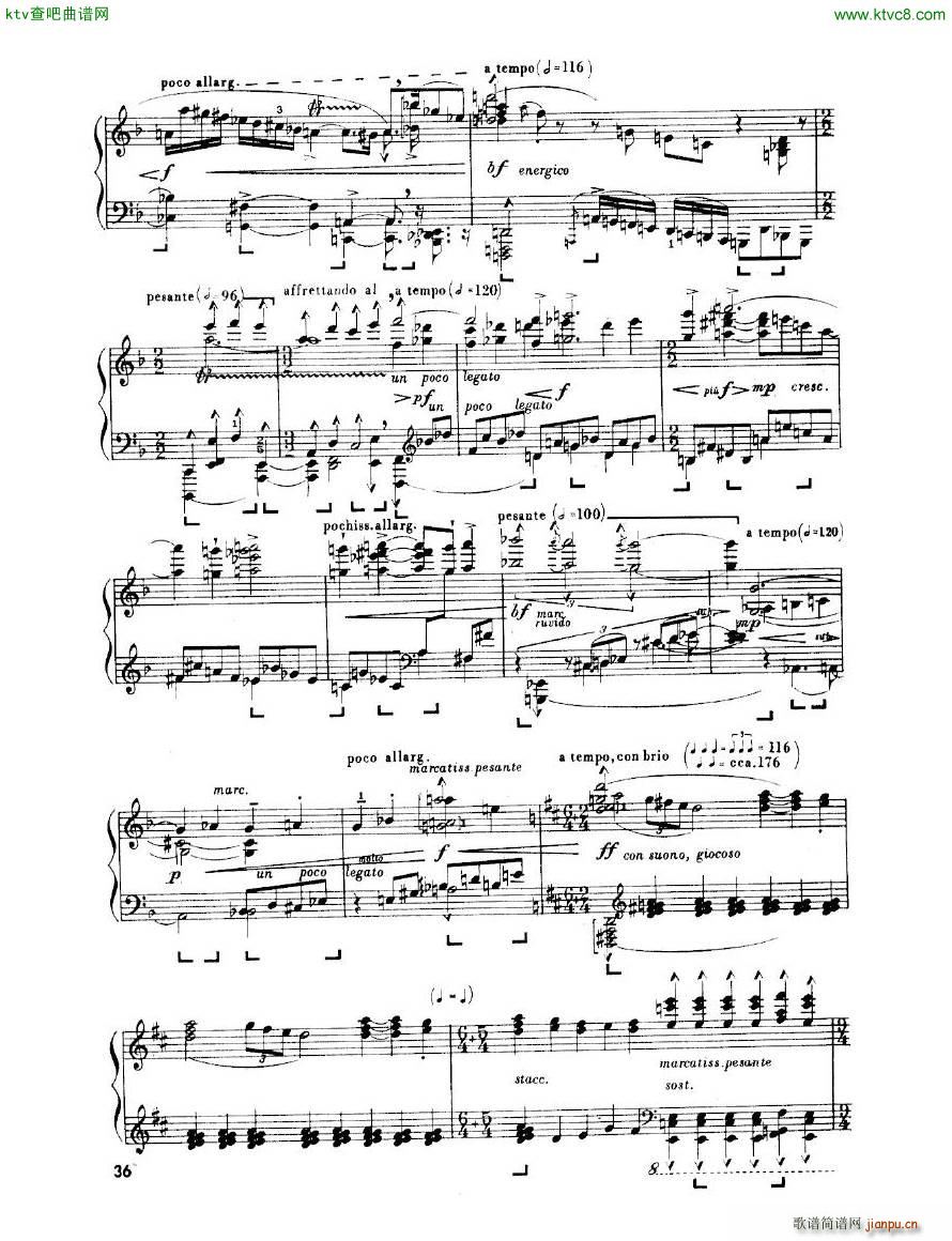 Enescu op 24 No 3 Piano sonata No 3(钢琴谱)36