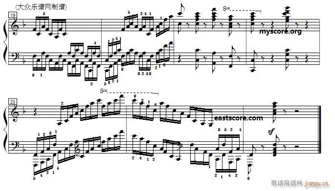 车尔尼 钢琴快速练习曲 Czerny 299 第12首 及练习提示(钢琴谱)3