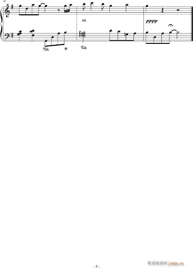 毕业季(钢琴谱)5