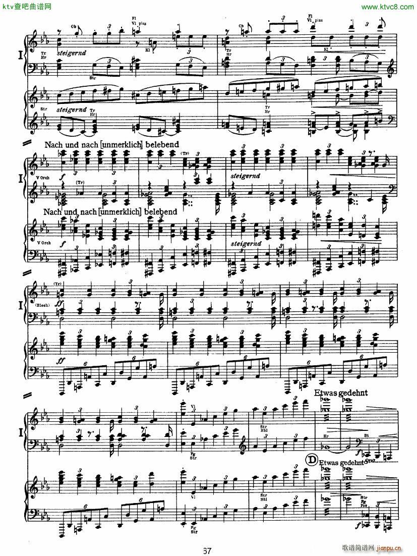 Bruckner Symphony No 4 4 hands arr 二(钢琴谱)16