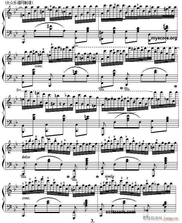 车尔尼 手指灵巧技术练习 Czerny 740 第19首(钢琴谱)3