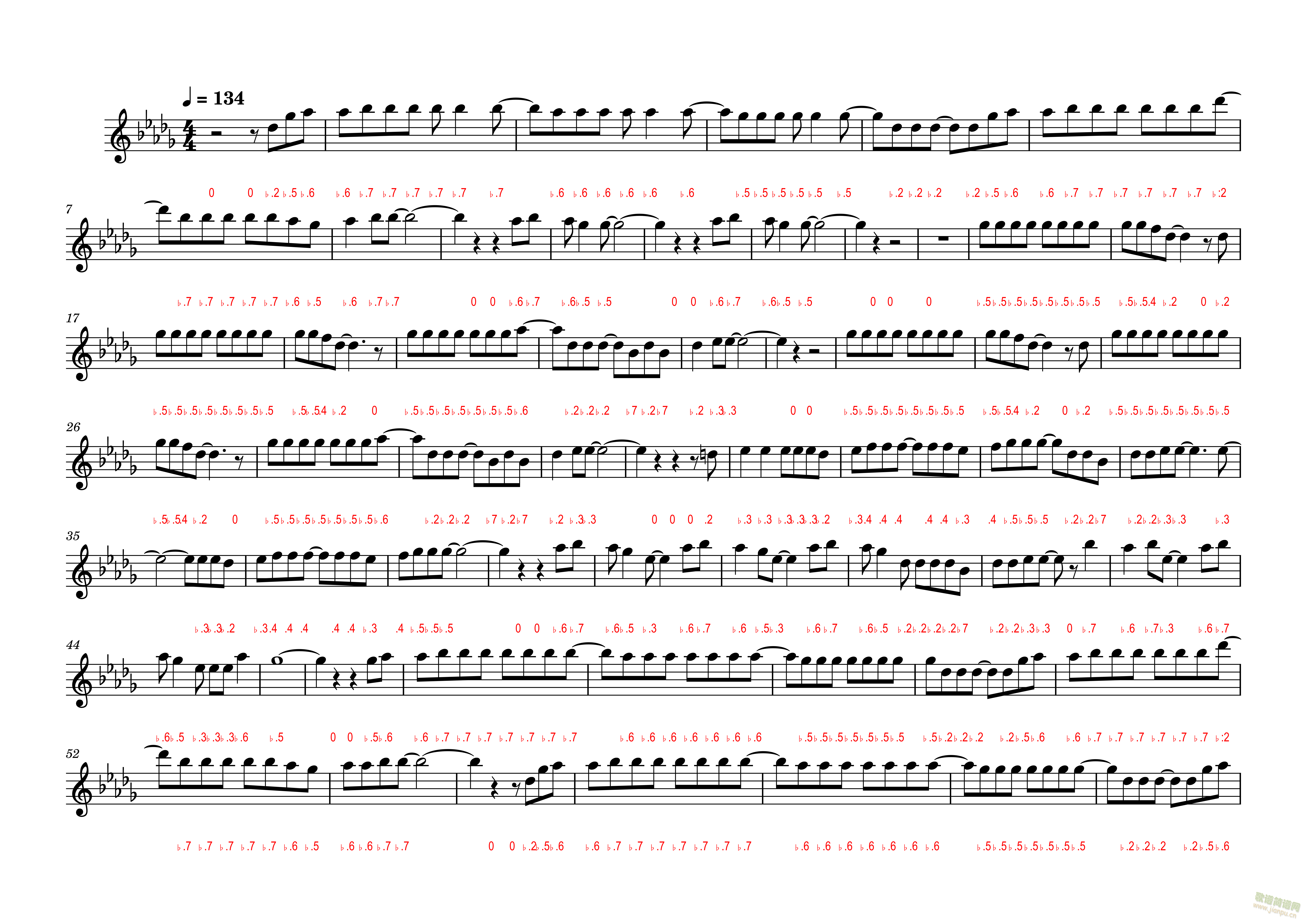 secret base ～君がくれたもの(笛箫谱)1