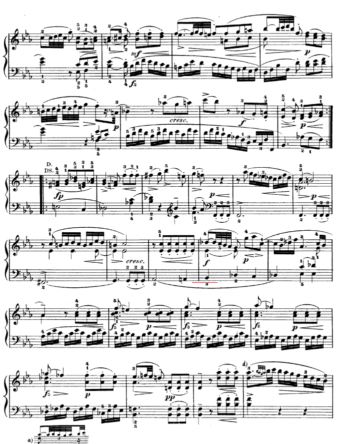 降B大调奏鸣曲kv333(钢琴谱)10