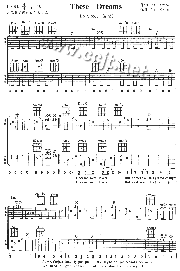 TheseDreams吉他谱-(吉他谱)1