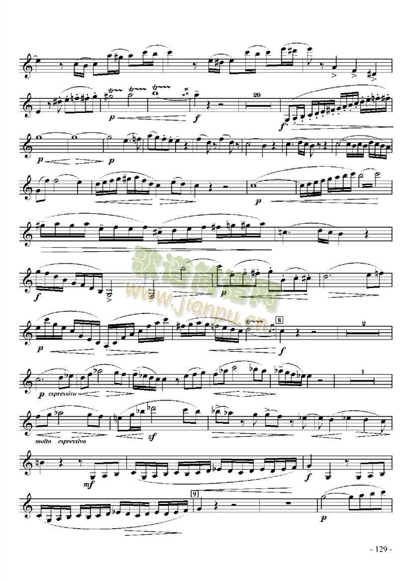 九级外国乐曲管乐类单簧管(其他乐谱)5