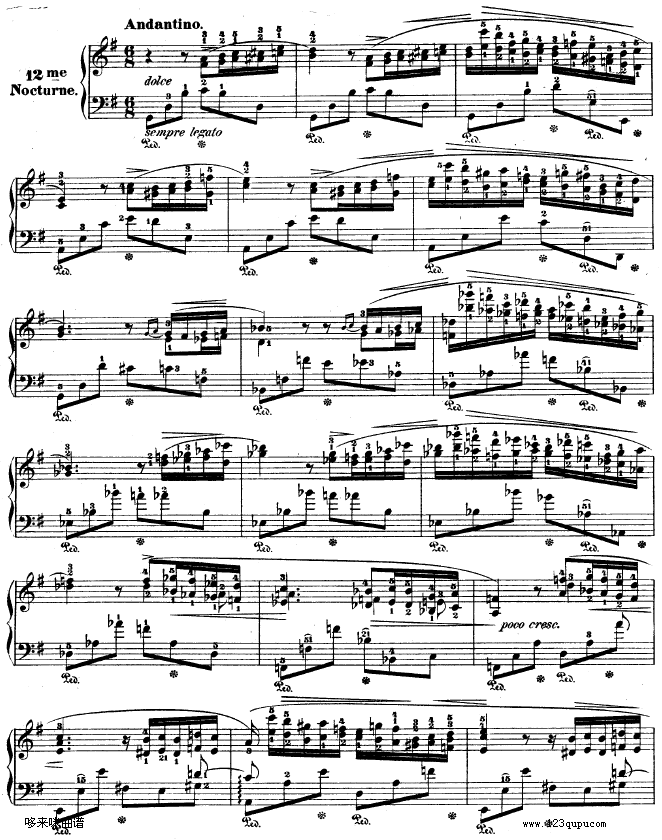 G大调夜曲作品37号NO.2-肖邦(钢琴谱)1