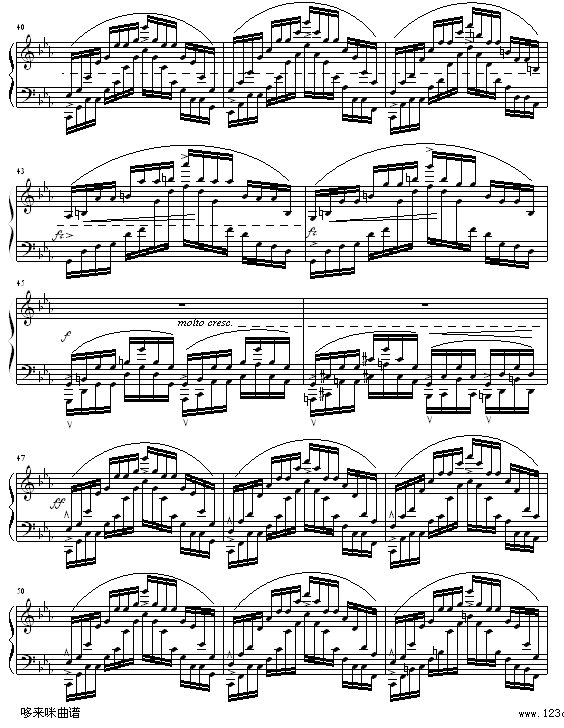 琶音练习曲-肖邦(钢琴谱)5