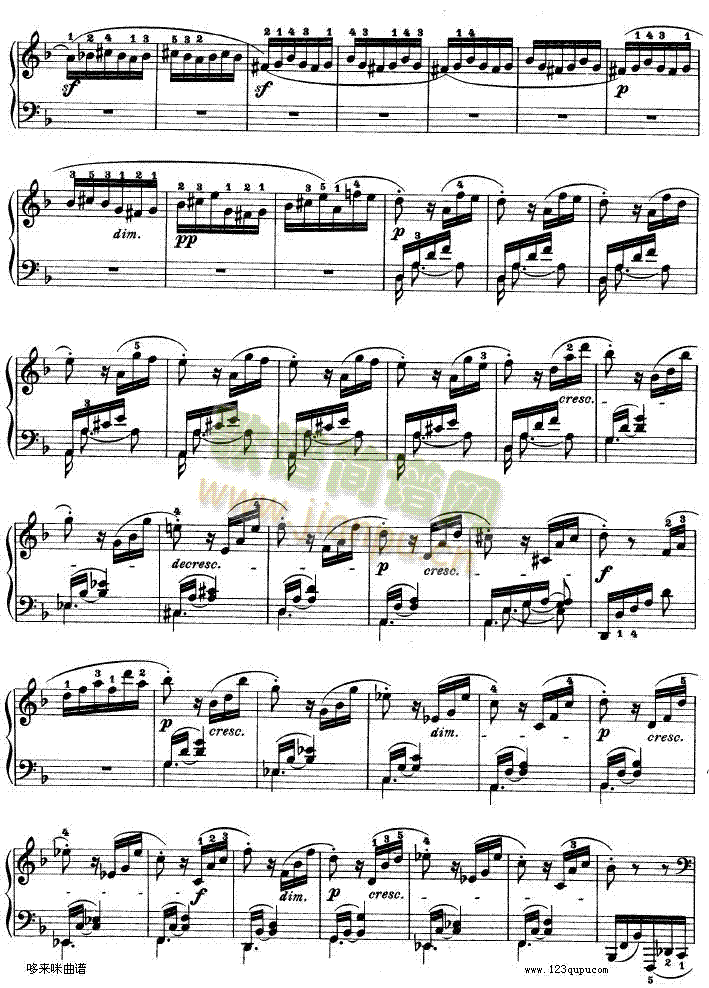 暴风雨-d小调第十七钢琴奏鸣曲-Op.31—2-贝多芬(钢琴谱)17