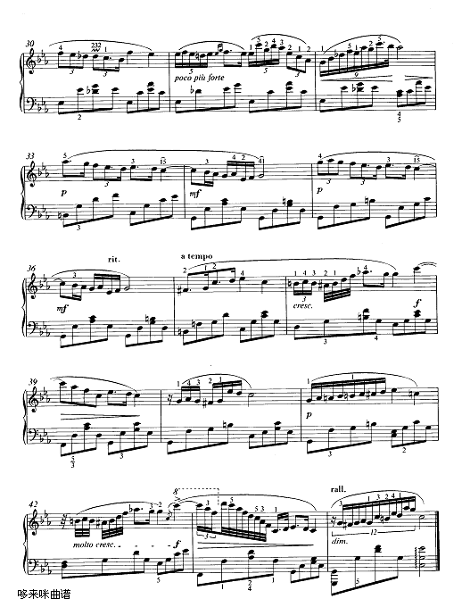 夜曲21号作品c小调-肖邦(钢琴谱)3