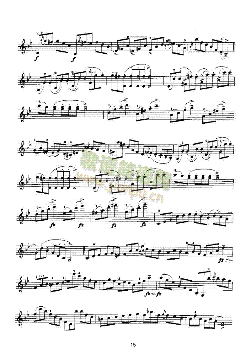 马扎斯小提琴华丽练习曲27首作品36号弦乐类小提琴(其他乐谱)15