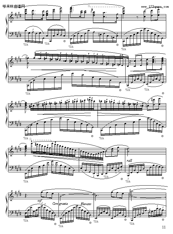 落叶的梦第二首-苗波(钢琴谱)11