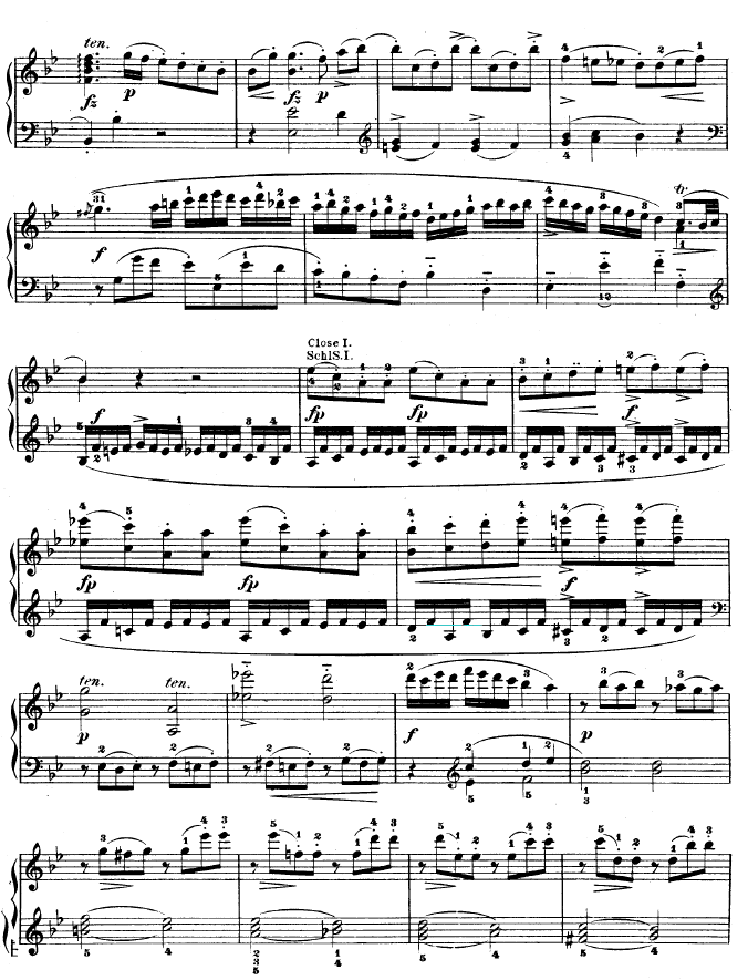 降B大调奏鸣曲kv333(钢琴谱)7