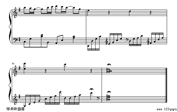 只想一生跟你走-张学友(钢琴谱)7