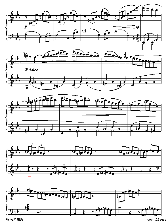 悲怆奏鸣曲第三乐章-贝多芬(钢琴谱)7