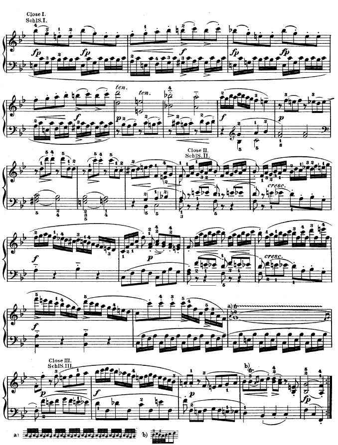 降B大调奏鸣曲kv333(钢琴谱)3