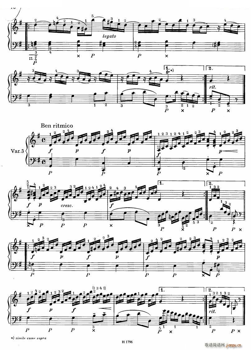 Benda 16 Sonatas 二 16 Sonatas 二(十字及以上)32