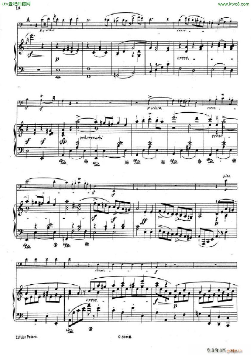 Hummel Sonata for cello and piano(钢琴谱)16